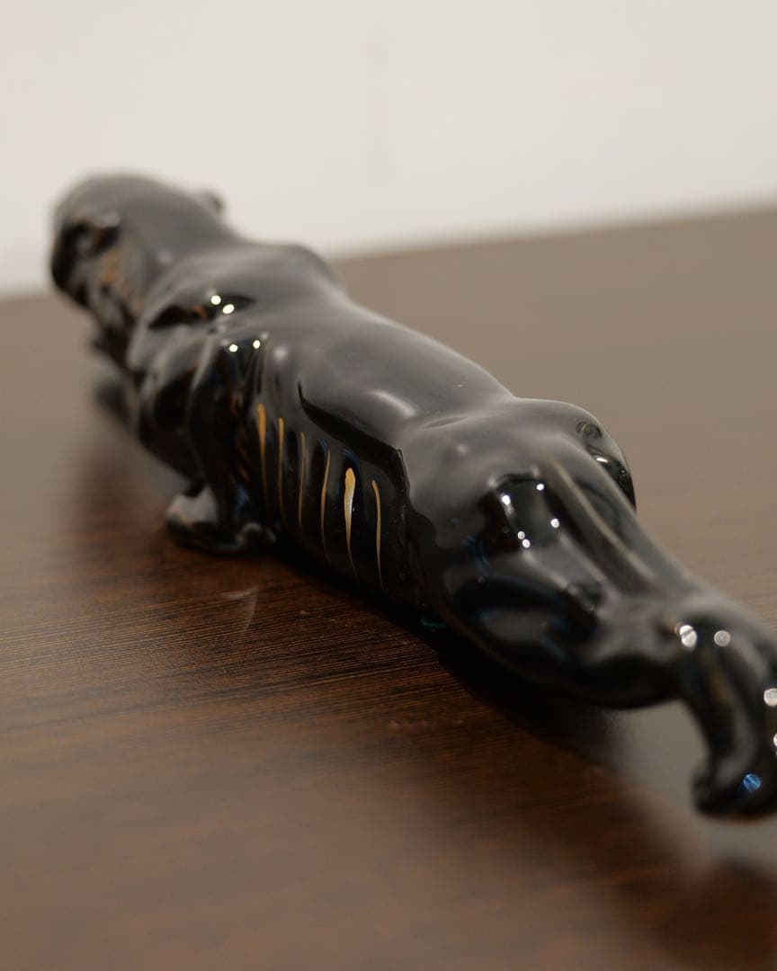 1950'sBLACKPANTHER ブラックパンサー 陶器 置物 オブジェ