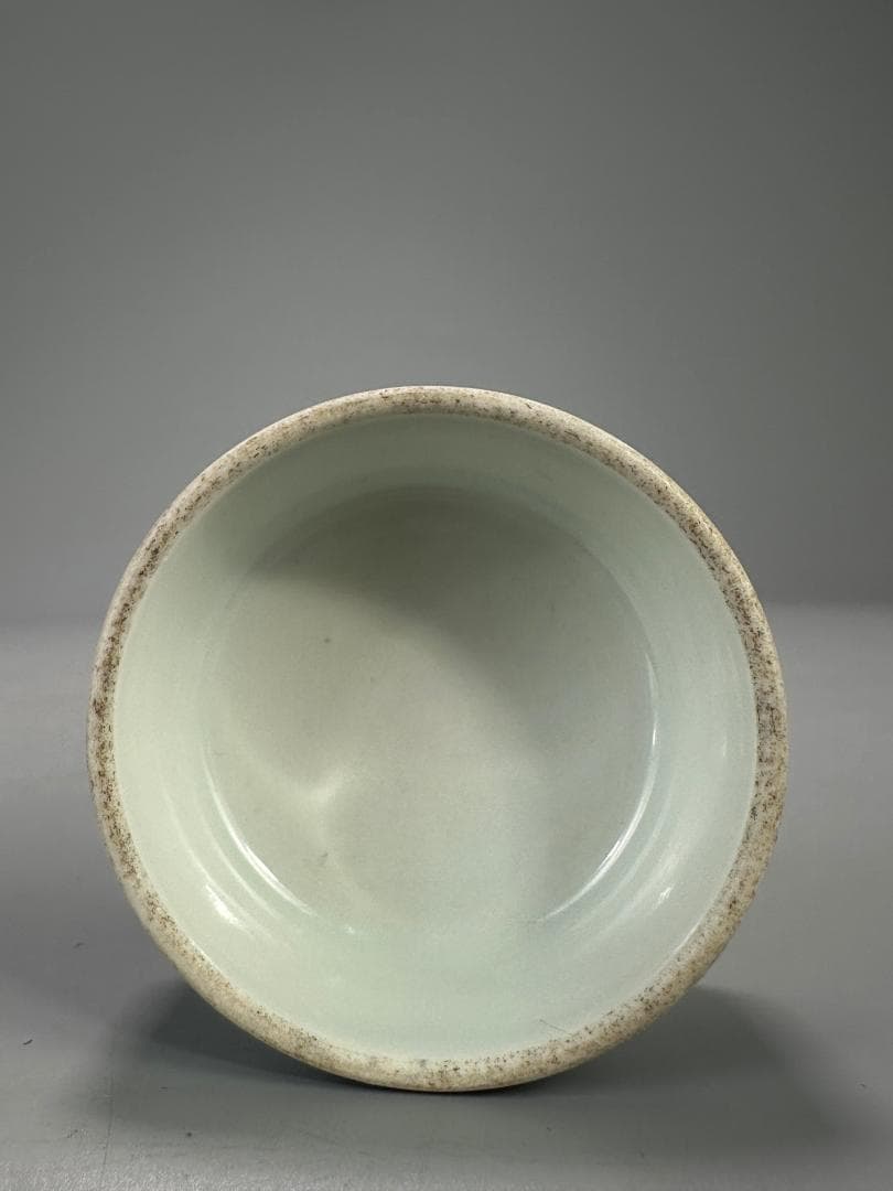 中国美術　煎茶道具　茶器　青花花卉文茶壺　染付茶入　時代　古物　唐物