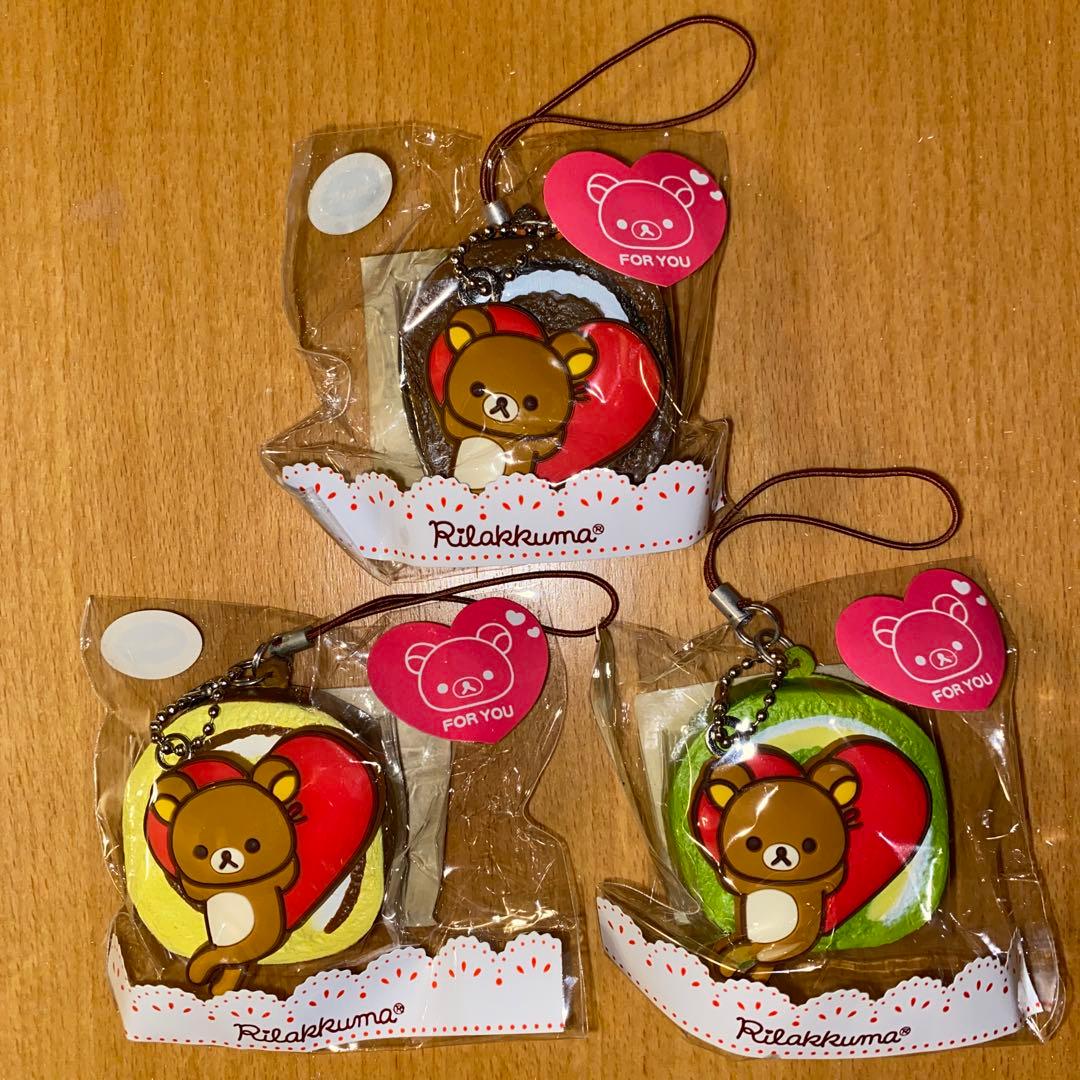 リラックマ＆コリ＆キイ【全９種コンプ　箱付】スイーツマスコット詰合せ　スクイーズ