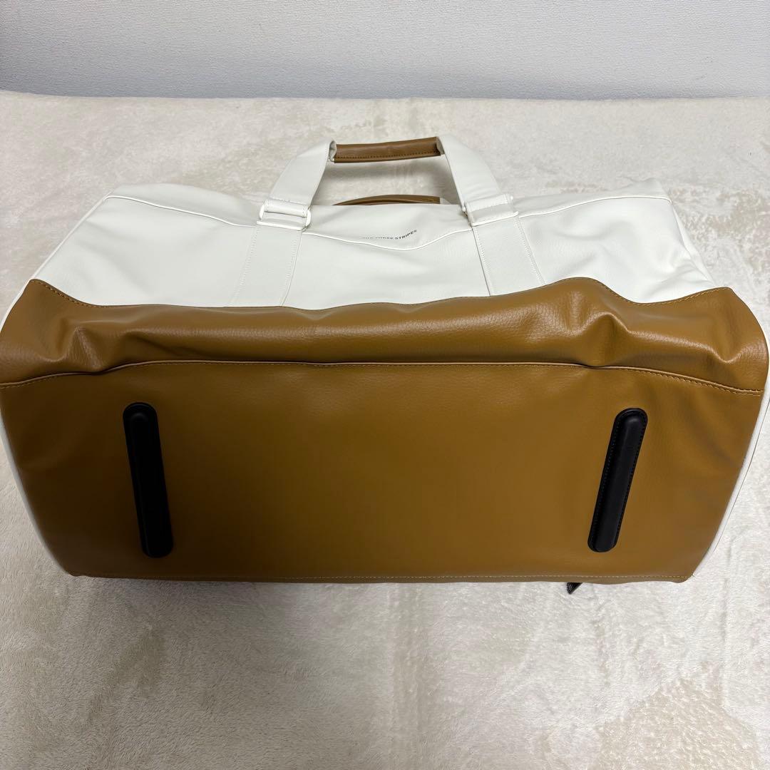 未使用adidas Golfアディダスゴルフ 合成皮革 ボストンバッグ　ベージュ