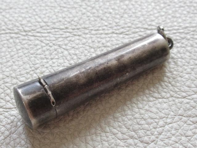 希少 美品 1899年製 イギリス製◆総純銀製（925/1000) パイプケース