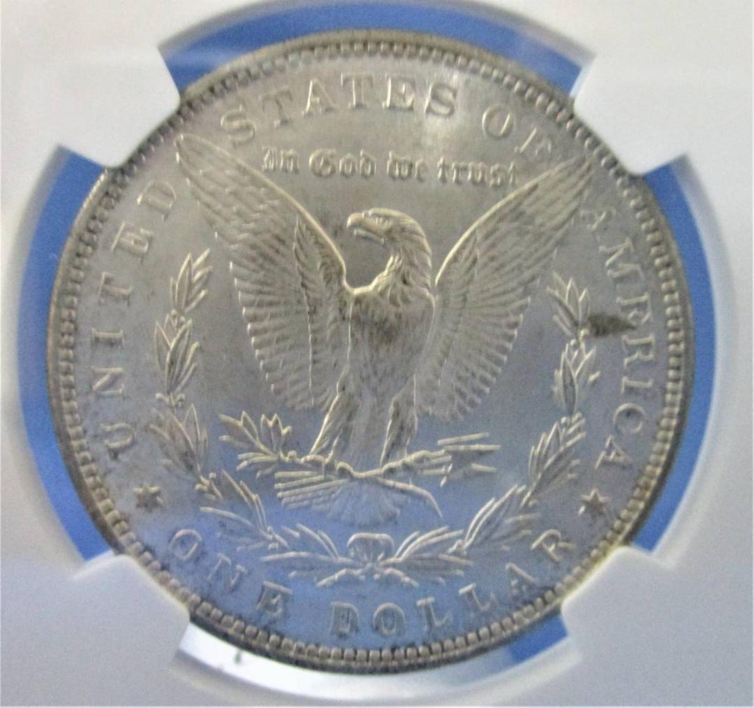 【鑑定済み本物保証】希少なダークトーン1889年 アメリカ モルガンダラー銀貨