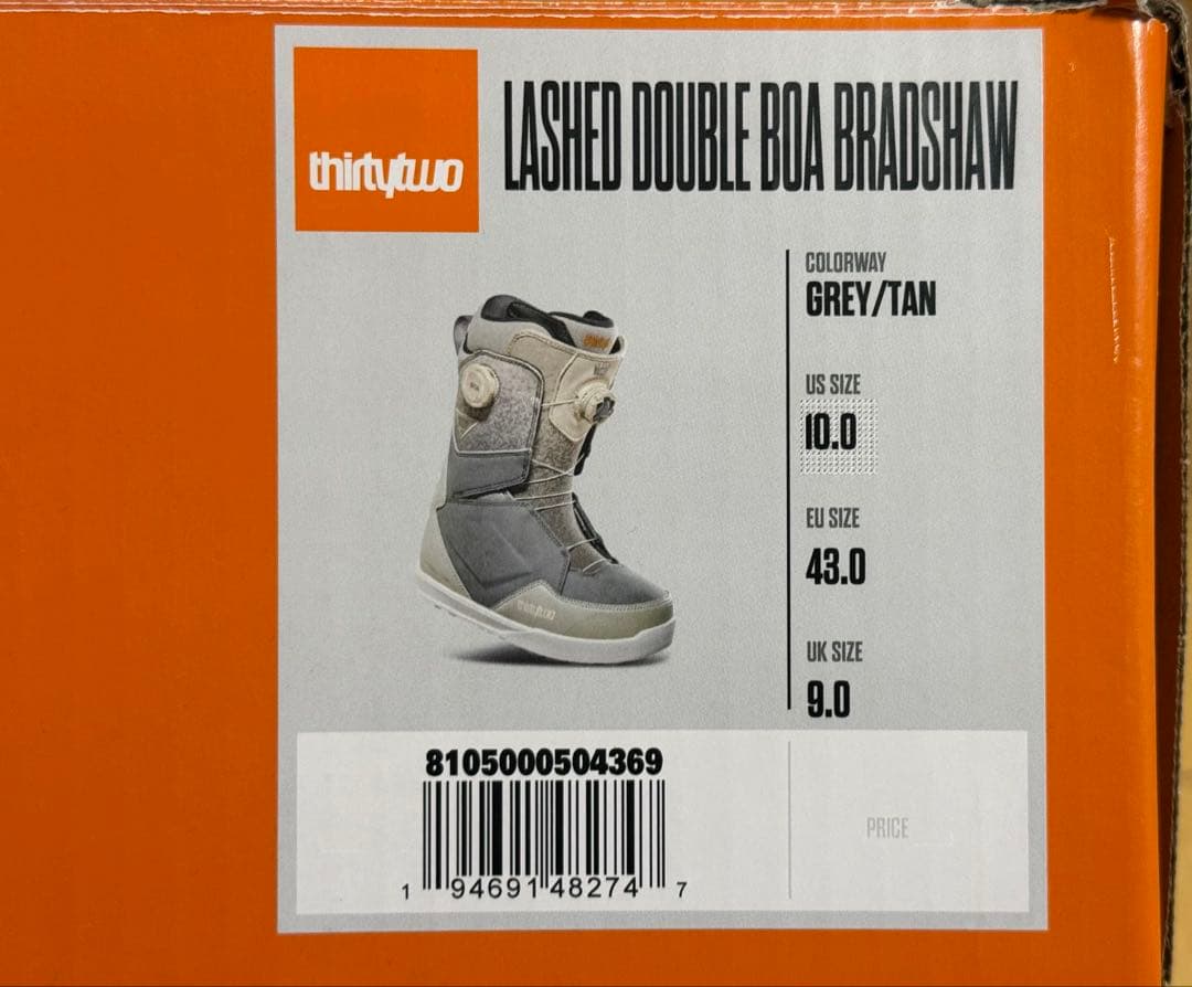 【thirtytwo】LASHED DOUBLE BOA BRADSHAW