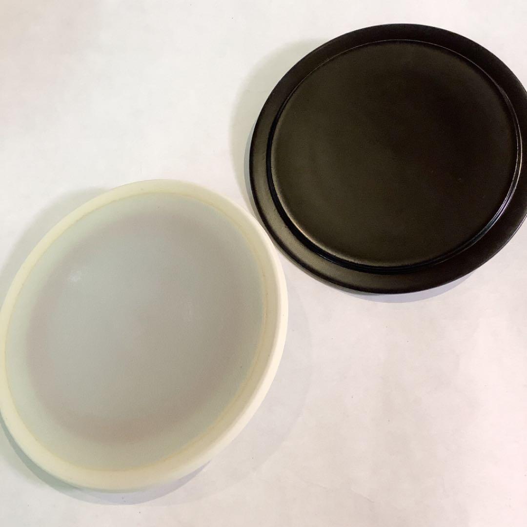 【茶道具】中村秋峰　染付山水絵　水指　塗蓋付