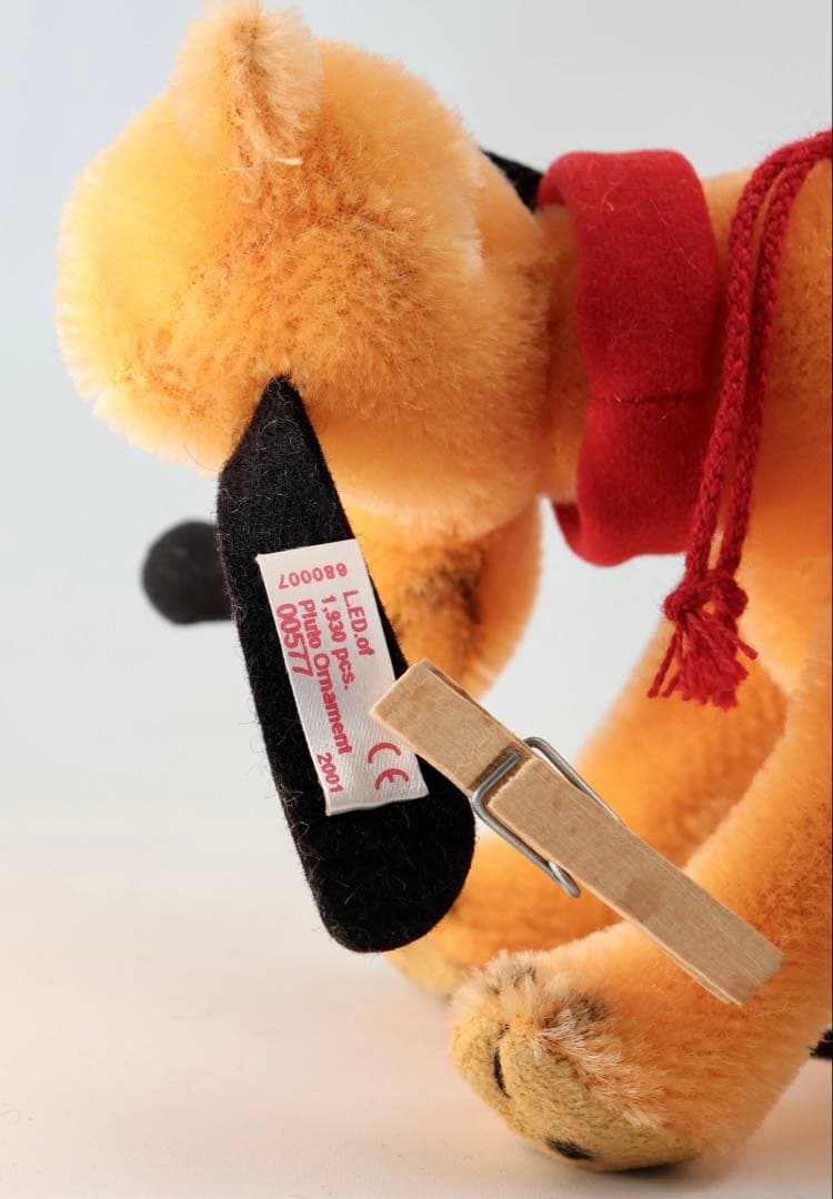 Pluto Ornament ぬいぐるみ STEIFF 16cm 2001年製品