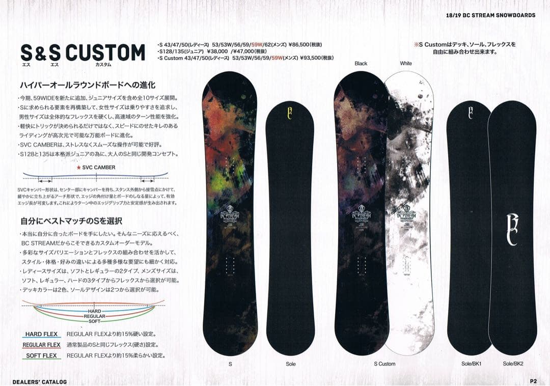 TOK*******　BC-STREAM S 156 18-19モデル