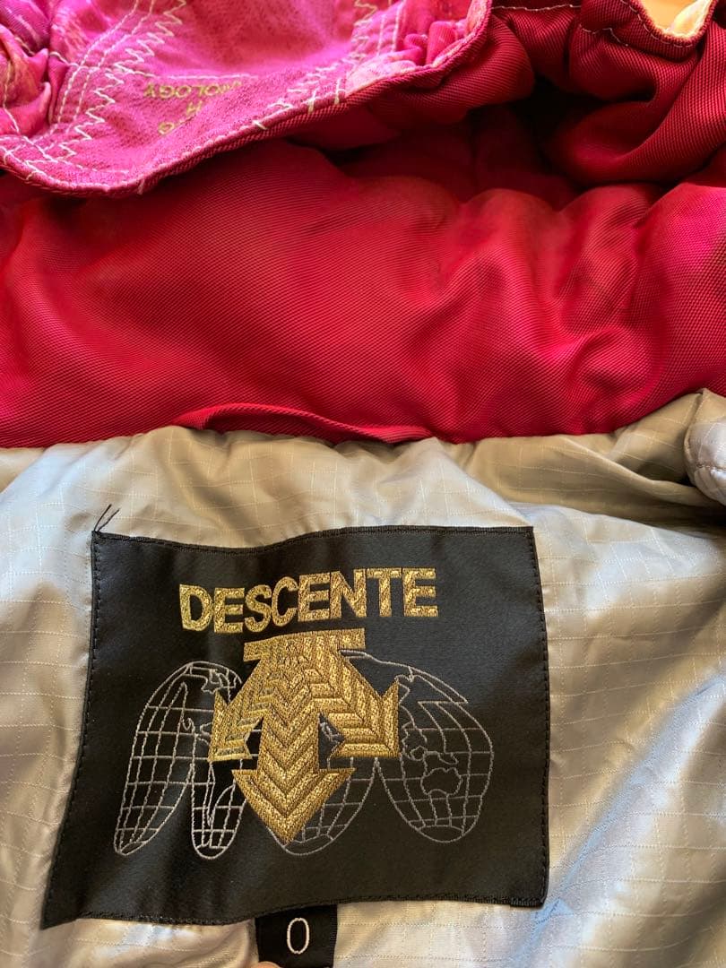 DESCENTE スキーウェア　ピンク　上下セット　レトロ