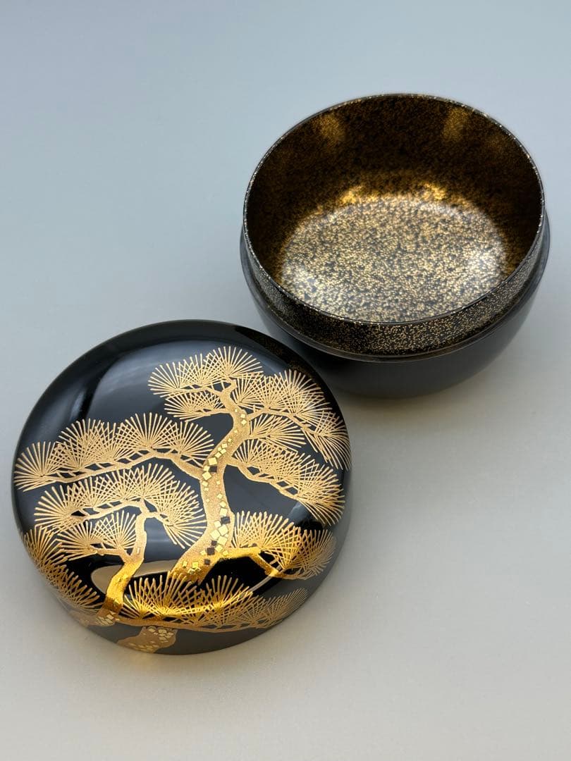 茶道具　棗　一后一兆　松波蒔絵