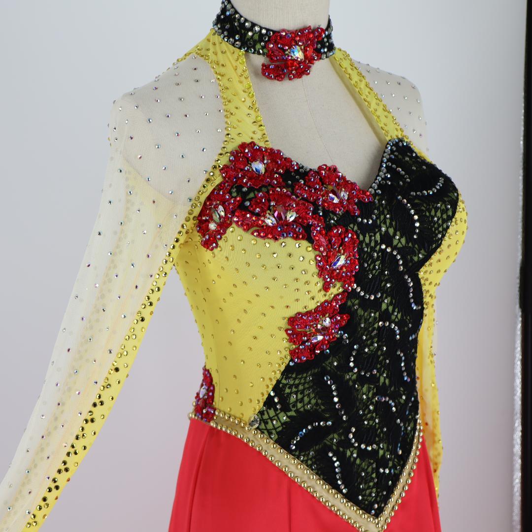 【美品 日本製 社交ダンス衣装】 in the MOOD インザムード ドレス