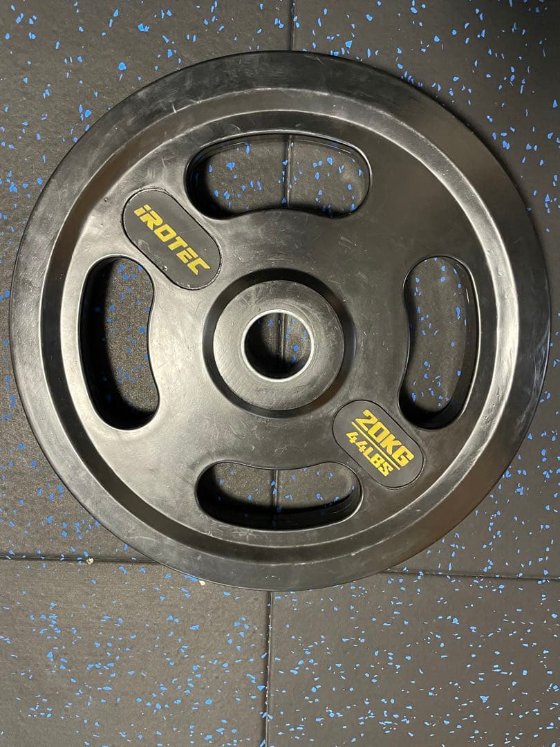 IROTEC オールラバー仕様オリンピックプレート20KG【1枚】③