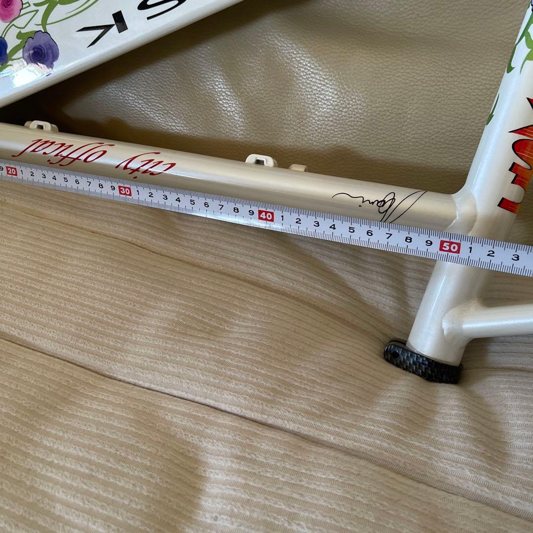 CSK ロードバイクフレーム 花柄デザイン
