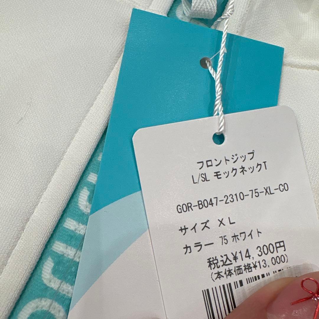 Gorurun フロントジップ モックネックT