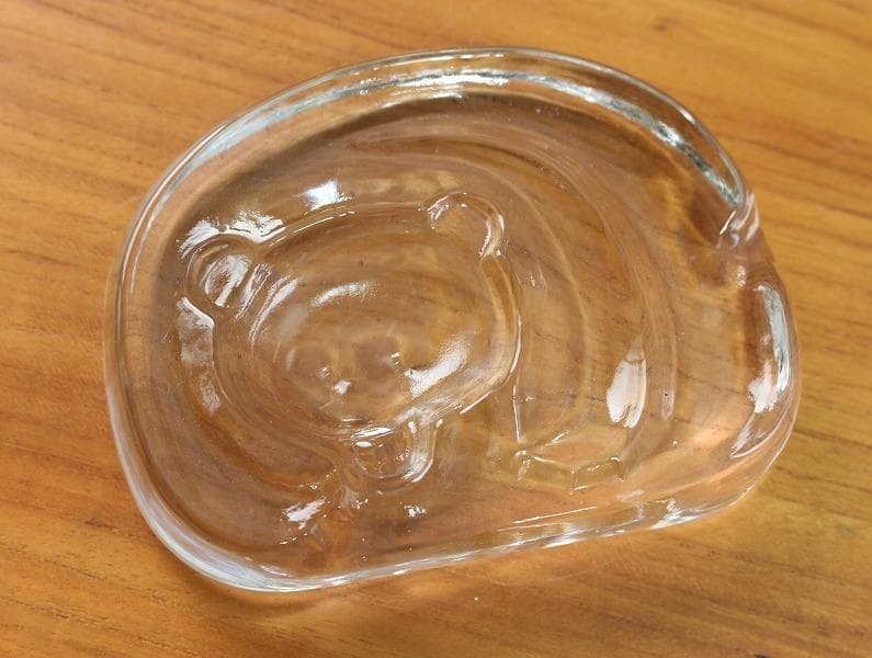 2個セット イッタラ ヨルマ・ヴェンノラ クマと鳥のガラスのオブジェ