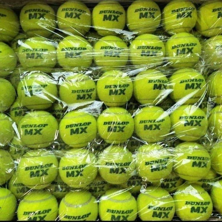 【希少】 DUNLOP ダンロップ MX 硬式 テニスボール 100球 ノンプレ