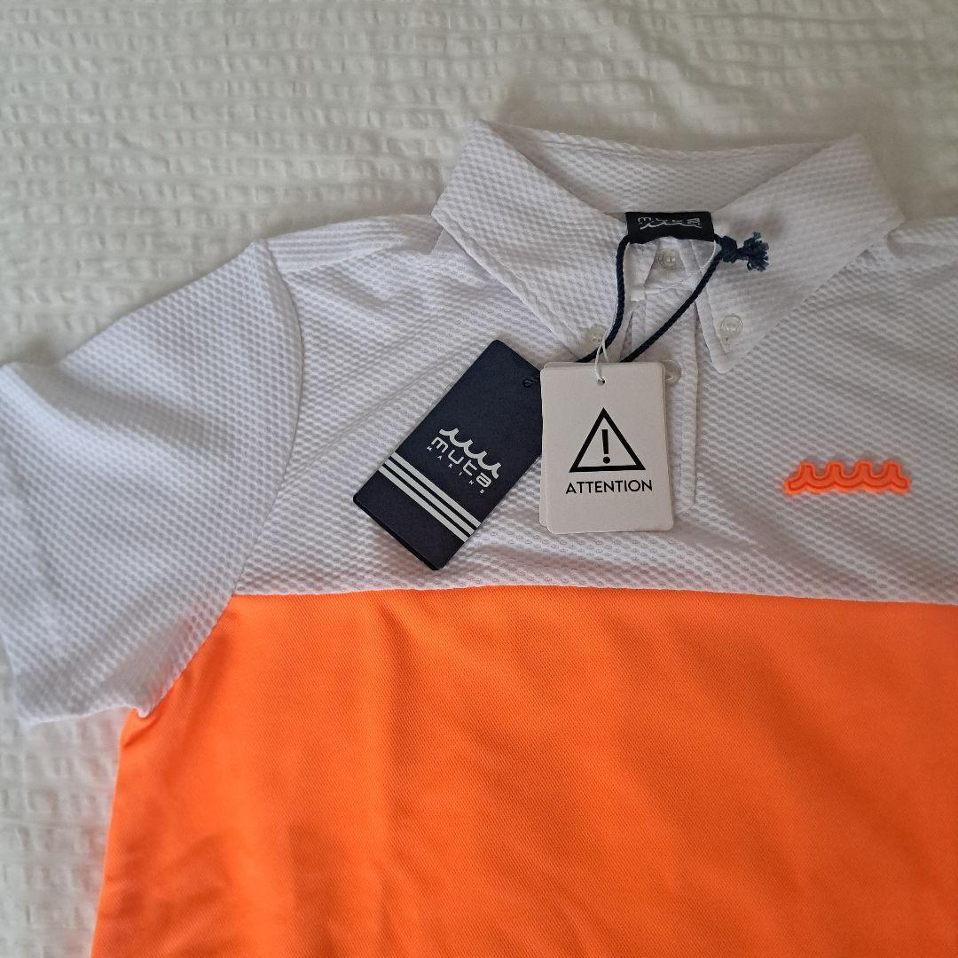新品未使用　mutaMARINEストレッチメッシュ切替ポロシャツ