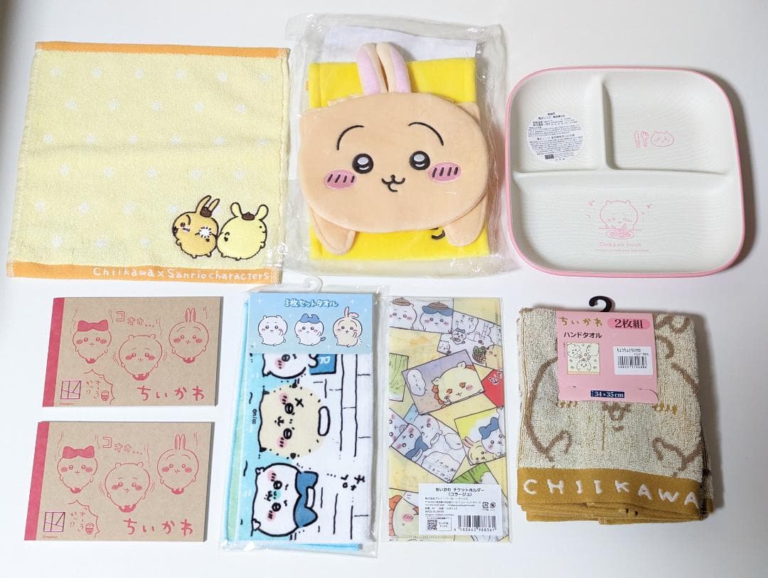 ちいかわ うさぎ ハチワレ ペーパーホルダーカバー スクエアワンプレート シール