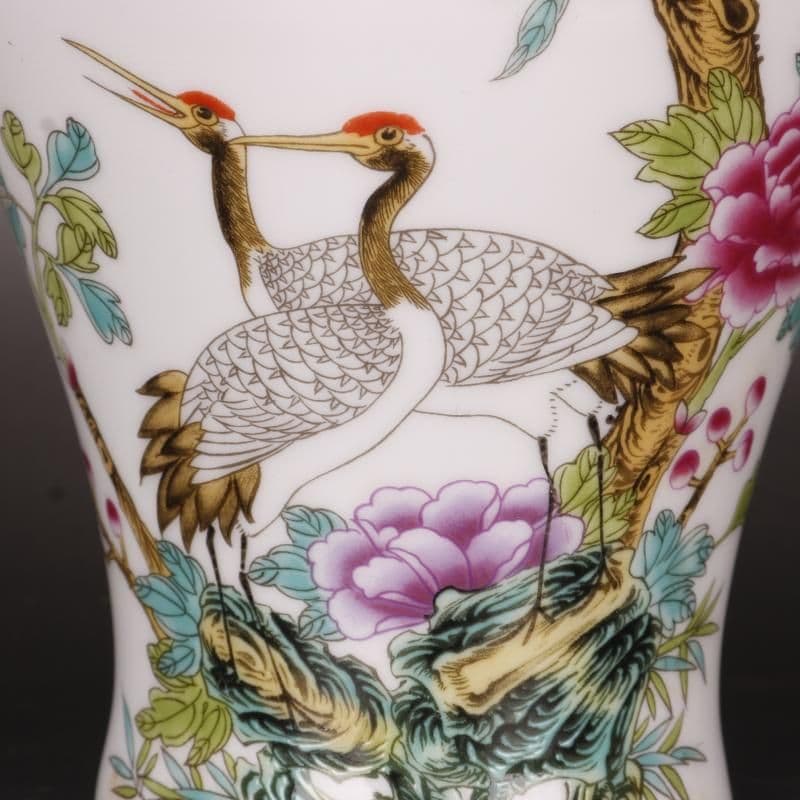 清乾隆粉彩福寿桃紋将軍缶 景徳鎮 陶磁器 装飾品 現代工芸品 美術品 置物