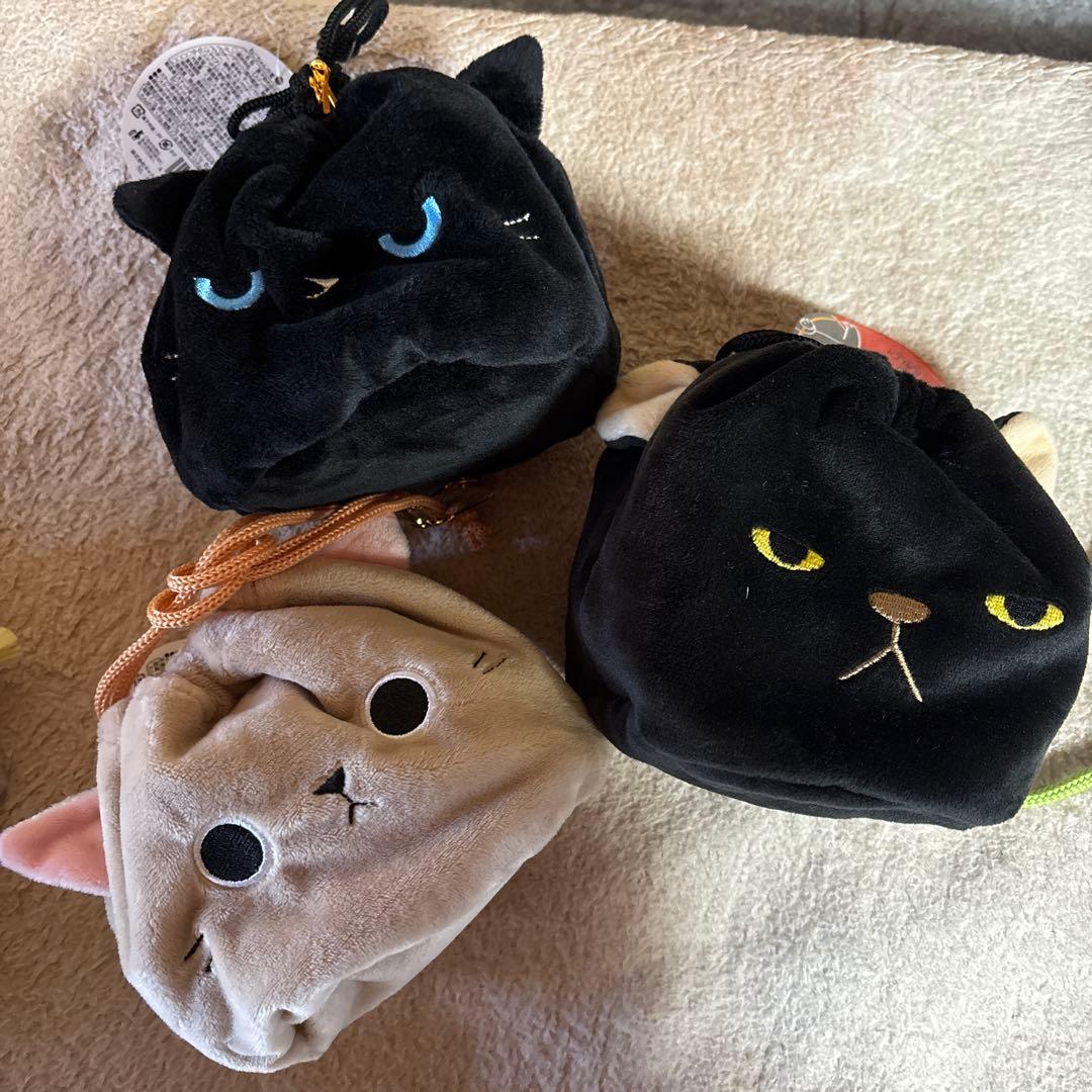 カルディ　くたくたねこ　巾着　ポーチ　ポシェット　8点