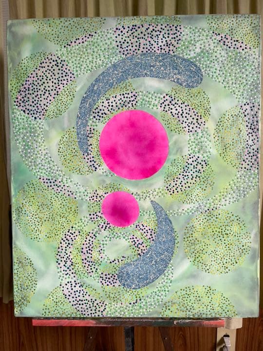 油絵　現代アート　S   作者　あんどうまさひろ　油彩画