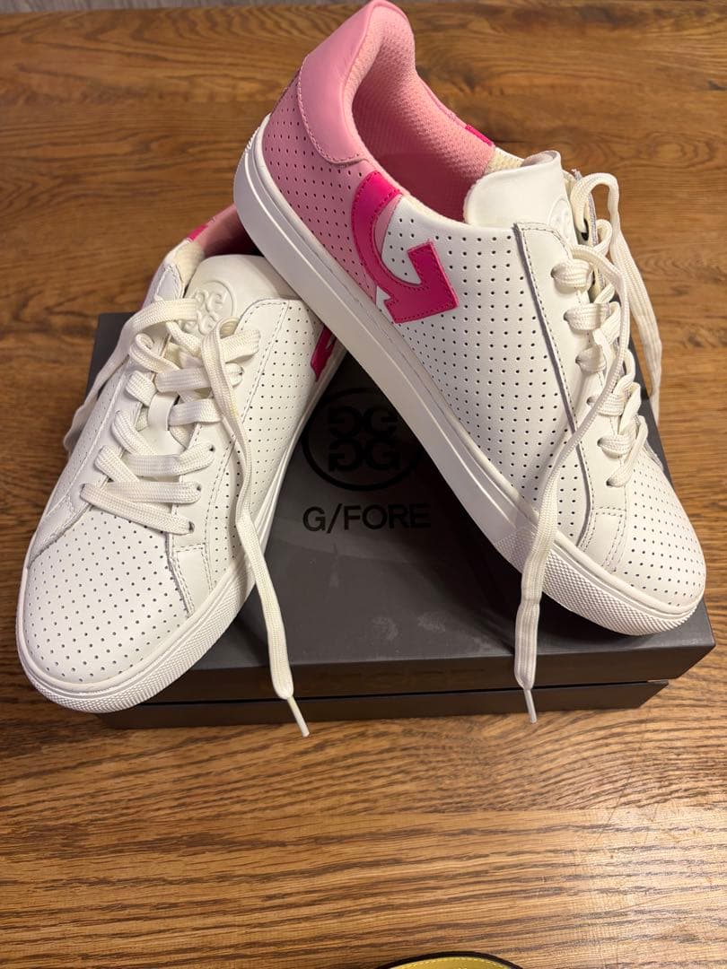 G/FORE ゴルフ用スニーカー ホワイト/ピンク