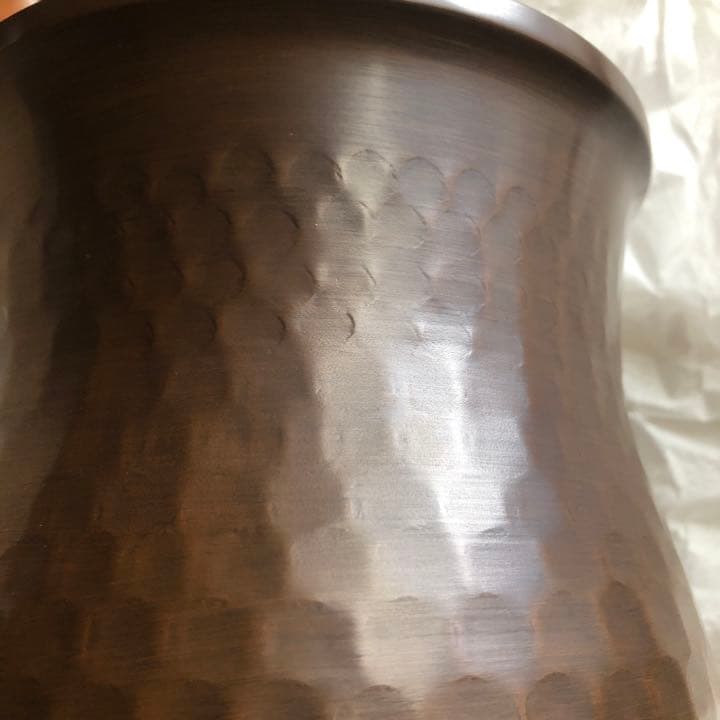 銅　極上　水注　木村清五郎　氏作　共箱入