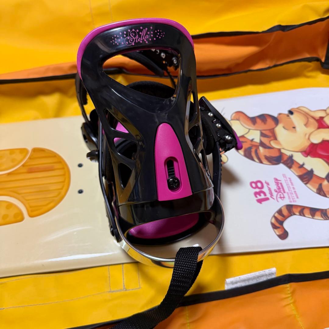 送料無料　ディズニースポーツ　Stella スノーボードセット　リーシュ　キッズ