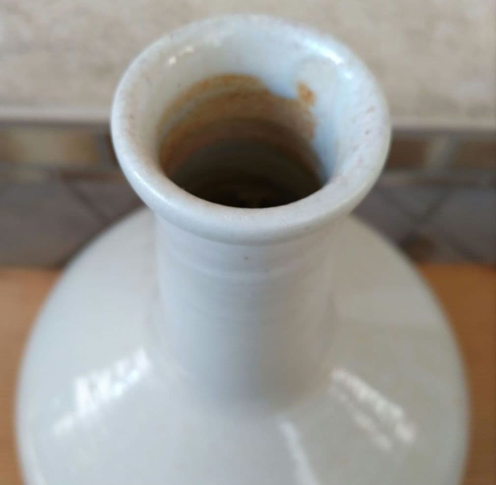 古伊万里の白磁の大徳利 江戸後期～幕末