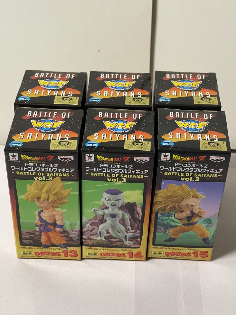 ドラゴンボールZ ワールドコレクタブルBATTLE OF SAIYANS 6種