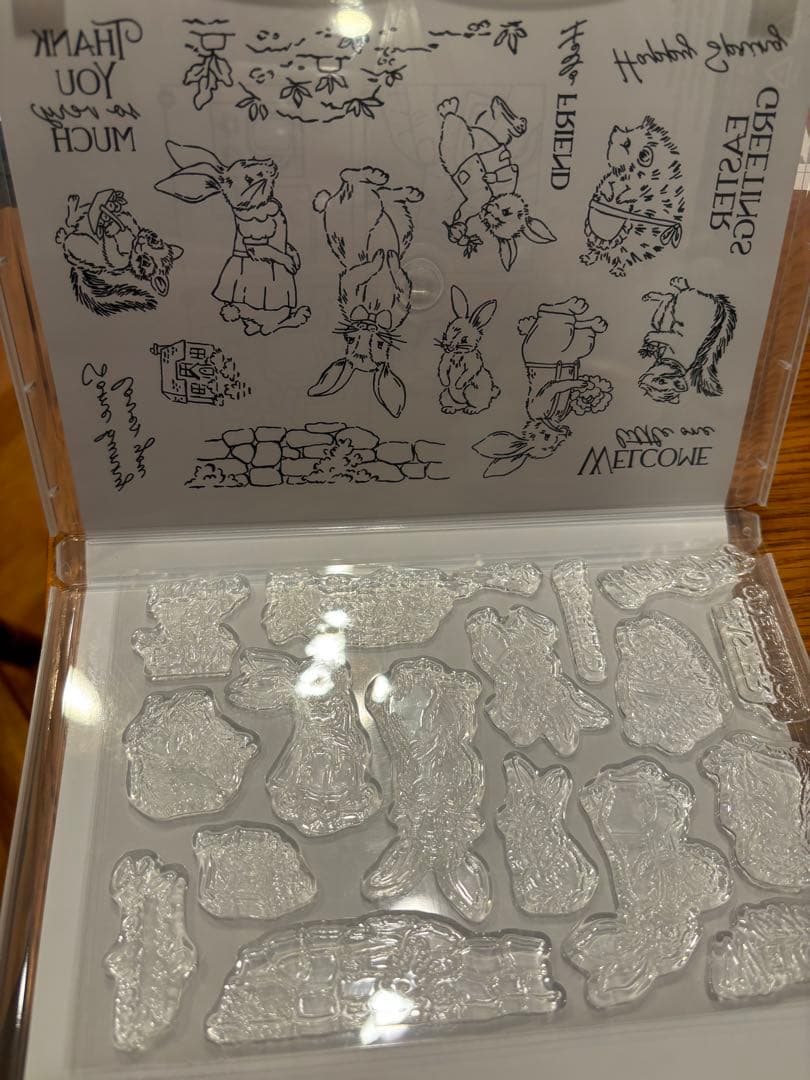 ラスト1点限り新作♡未使用　一押しフレームダイと絵本スタンプ　スタンピンアップ