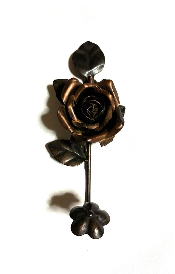 アイアンフック ウォールフック 薔薇 バラ リーフ アンティーク ヴィンテージ