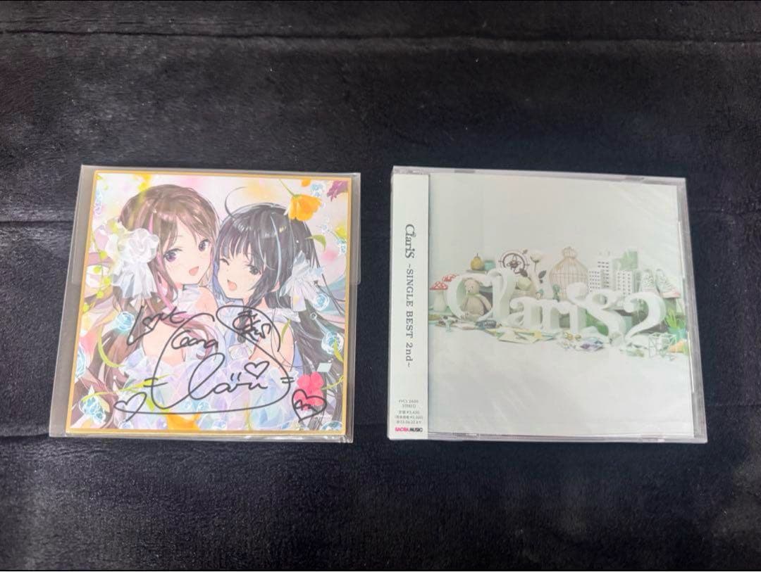 ClariS 直筆サイン入りミニ色紙2枚と2ndアルバム2枚