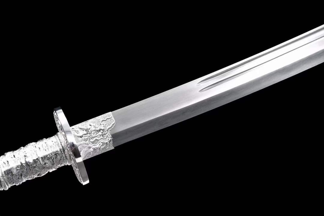 （延長版）-銀龍康熙戦刀 古兵器 武具　刀装具　日本刀　模造刀 居合刀 長尺