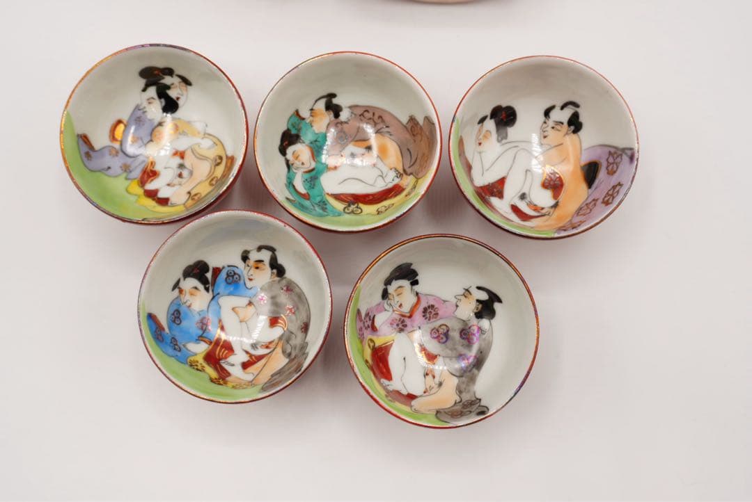 九谷焼　酒器　春画　徳利　お猪口　ぐい呑み　酒器セット