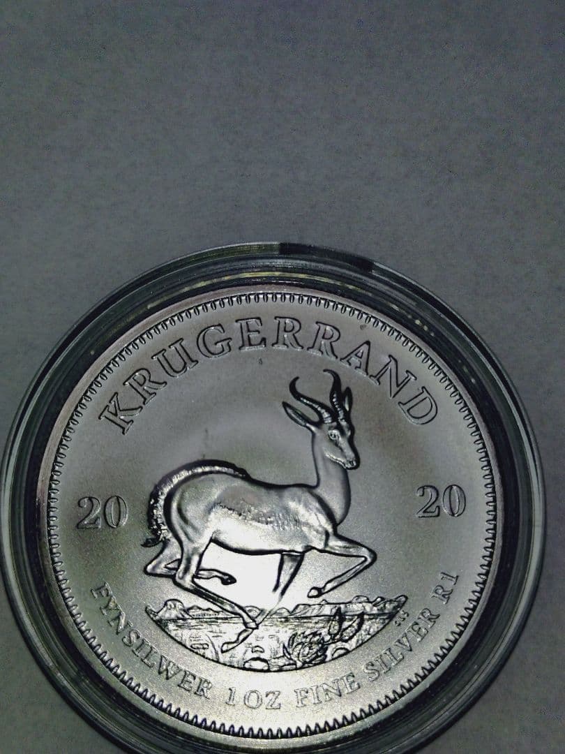 希少2020年 クルーガーランド 銀貨 1オンス　ケース付き