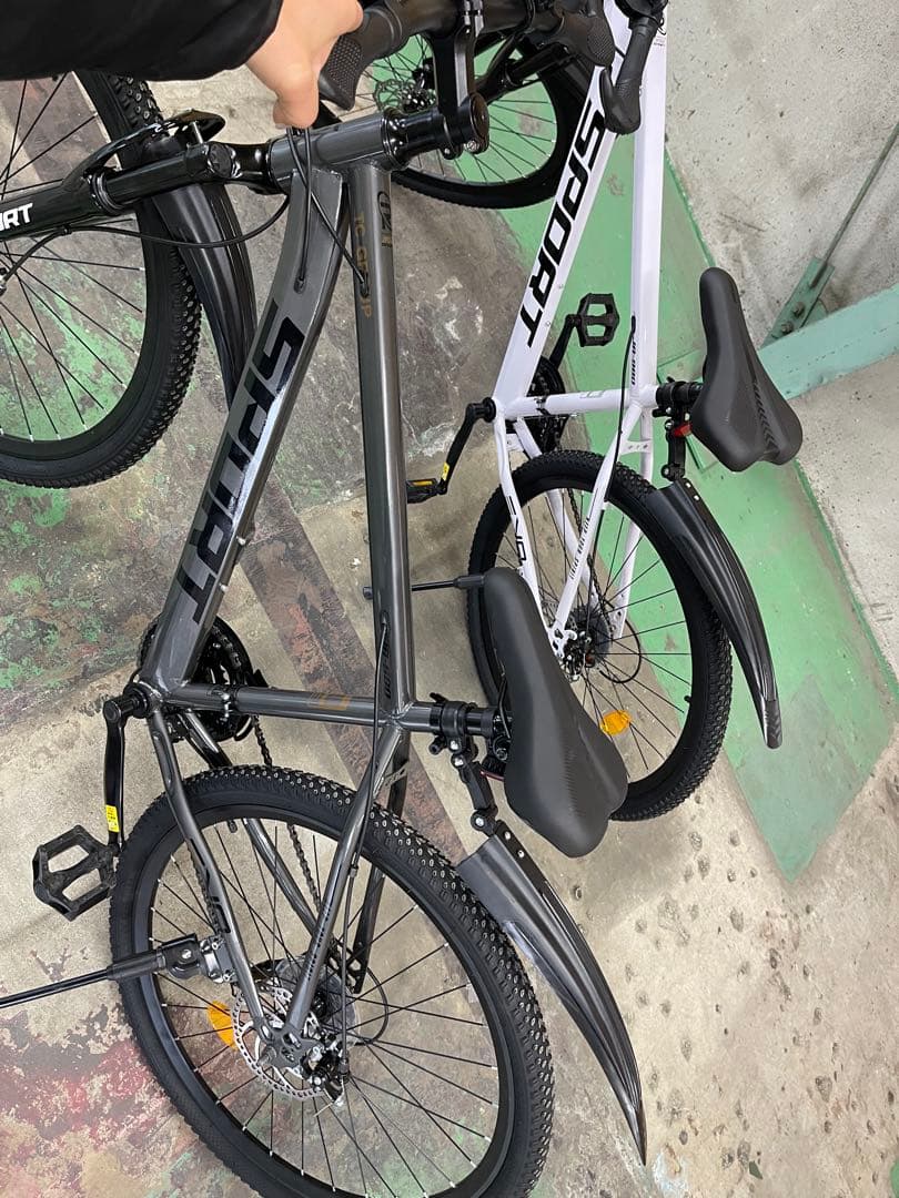 スポーツマウンテンバイク ホワイト/グレー/ピンク