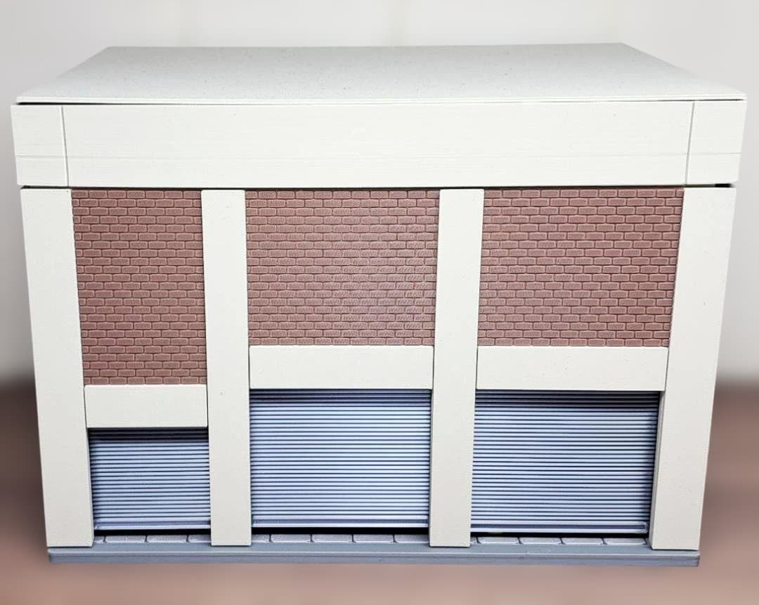 1/64サイズ■ミニカー用ジオラマ■大型ガレージ■トミカ・ホットウィール等