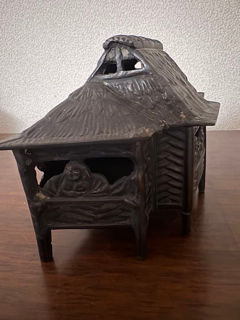古銅 葛屋 香炉 高さ11cm