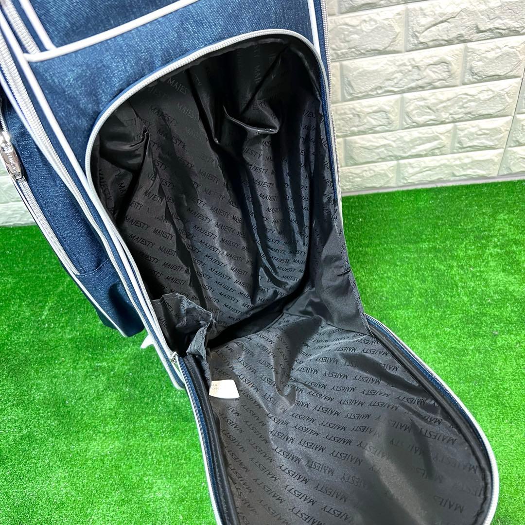 未使用　MAJESTY Heather Wheel キャディーバッグ　ネイビー