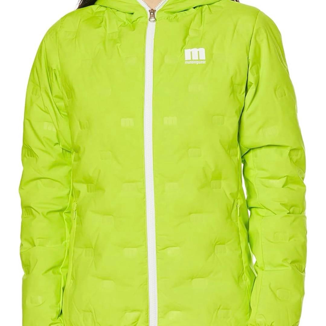 新品タグ付き マンシングウェア ゴルフ ダウンジャケット ライム 21年モデル