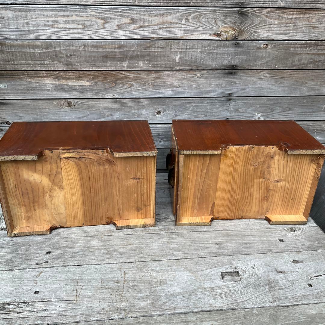 ヴィンテージ引き出し棚2個セット