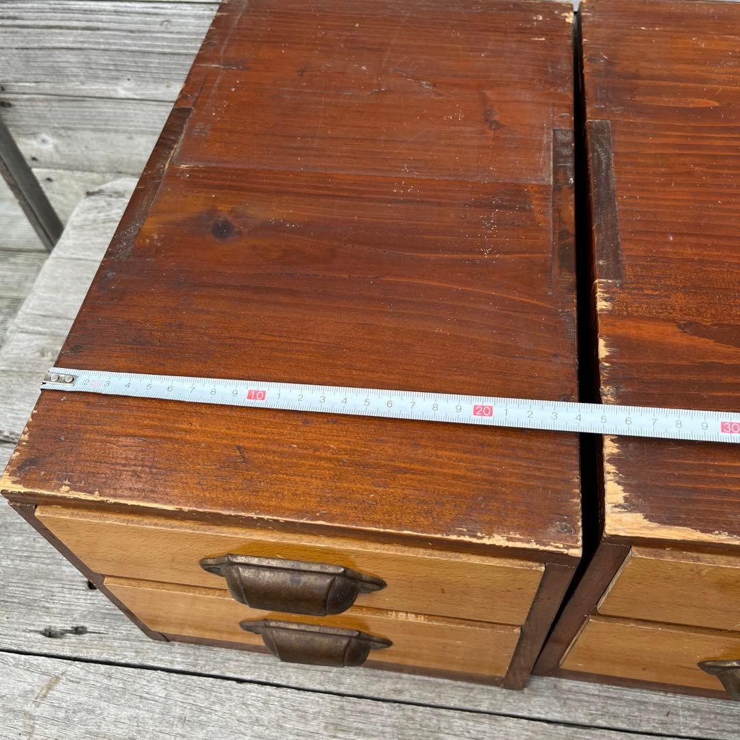 ヴィンテージ引き出し棚2個セット