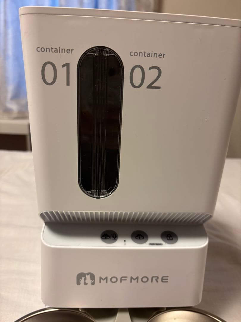 MOFMORE モフモア　2WAY給電　2種類のゴハンが出せる自動給餌器
