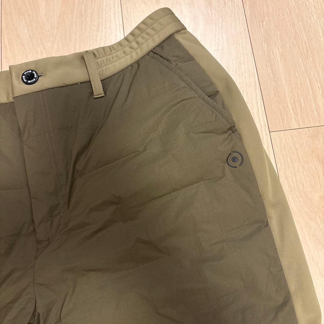 新品PING★カーキ★レディースあったかパンツ★LL★寒さゼロー！★ゴルフ暖パン