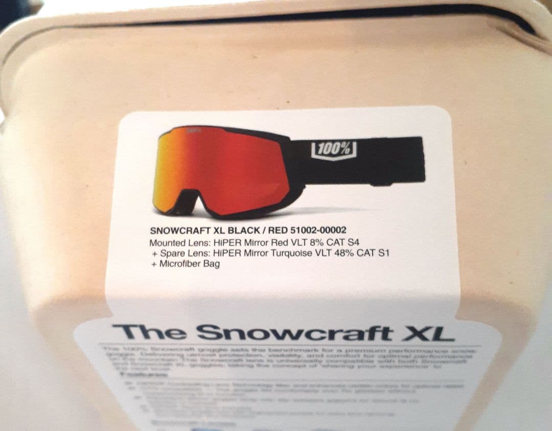 100% CRAFT XL ゴーグル Black