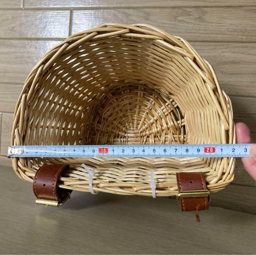 EIRONA キッズ 自転車 ウィッカー バスケット ブラウン