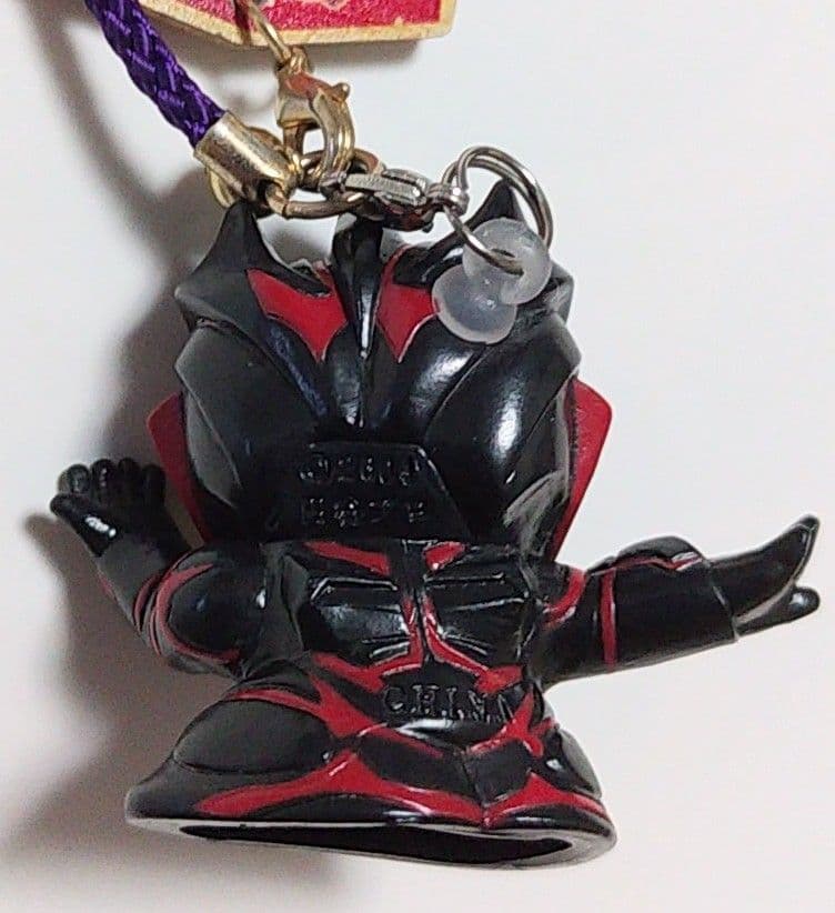 ★幻レア★ダークザギ指人形＆絵馬付ストラップ　ウルトラ怪獣ソフビ ゼロ ベリアル