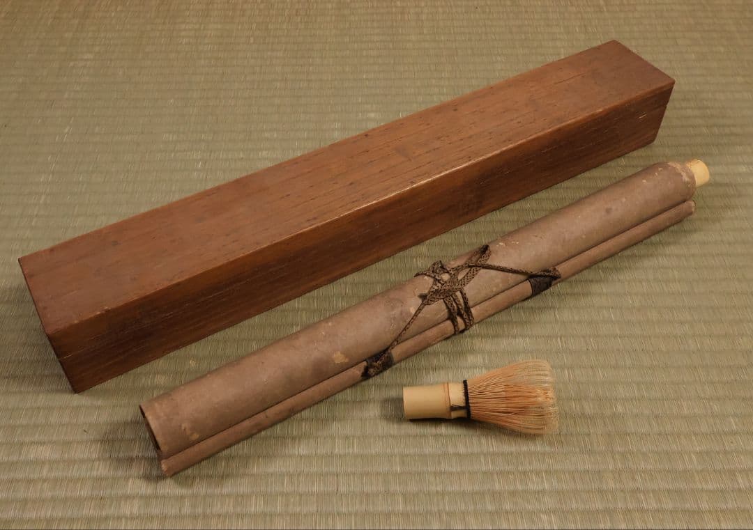 古仏画 二河白道図 紙本 掛軸 合箱 仏教美術【CM404】