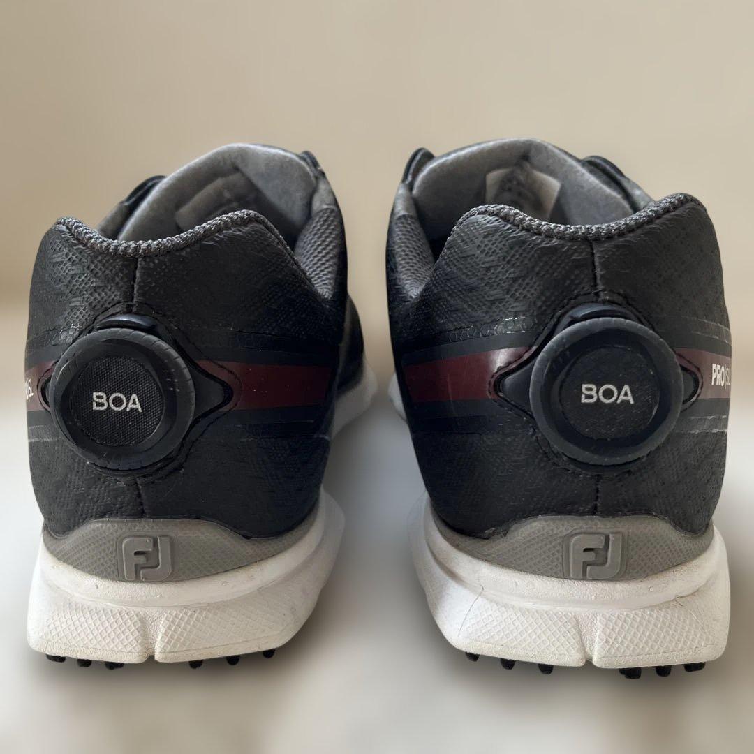 美品フットジョイfootjoyスパイクレスゴルフシューズ BOA 26.5cm黒
