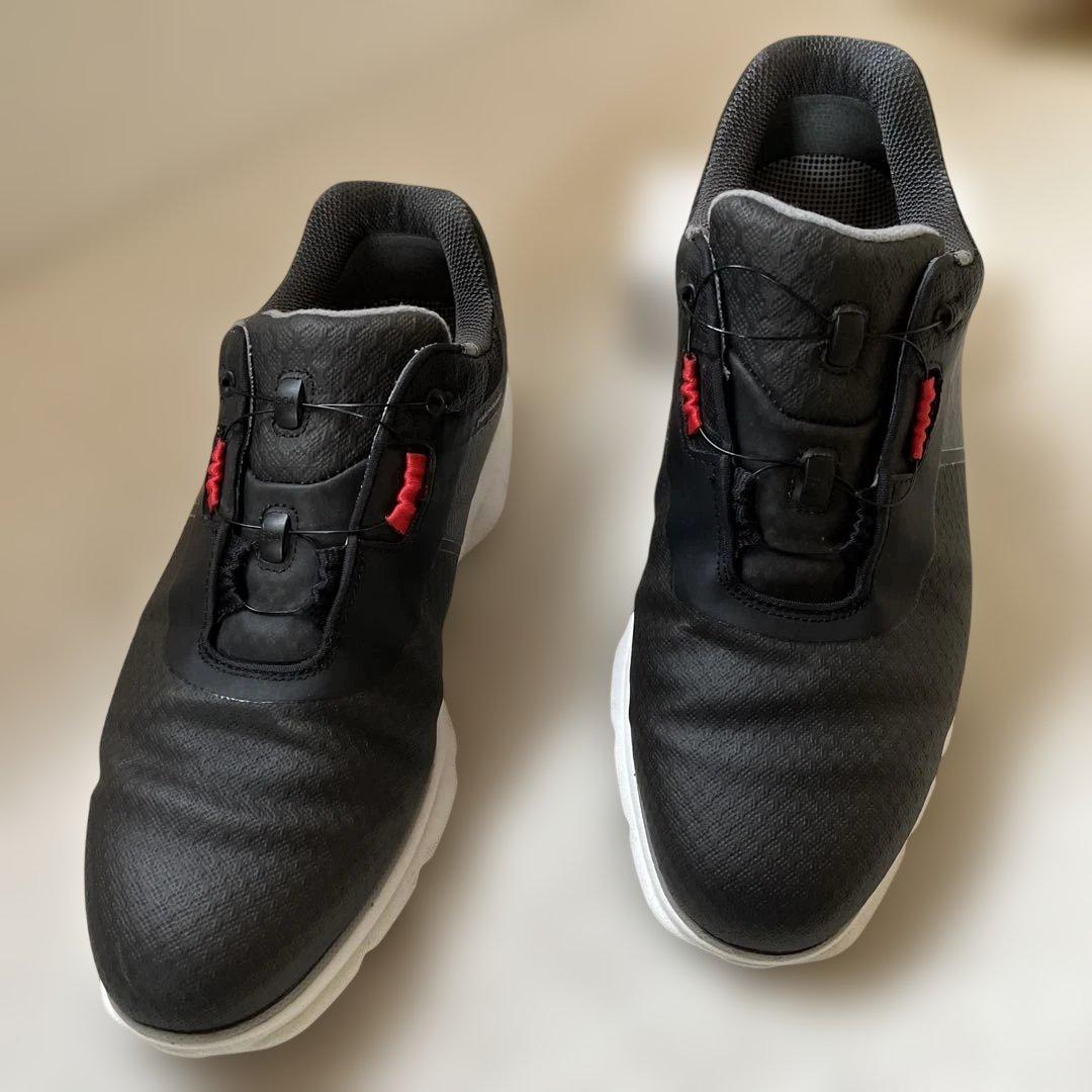 美品フットジョイfootjoyスパイクレスゴルフシューズ BOA 26.5cm黒