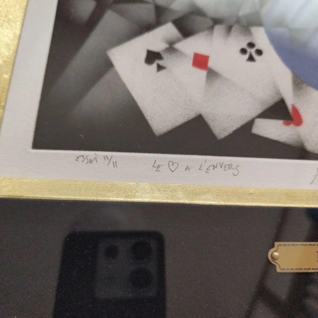 平成レトロ　マリオアバチ　「心の裏側」メゾチント技法